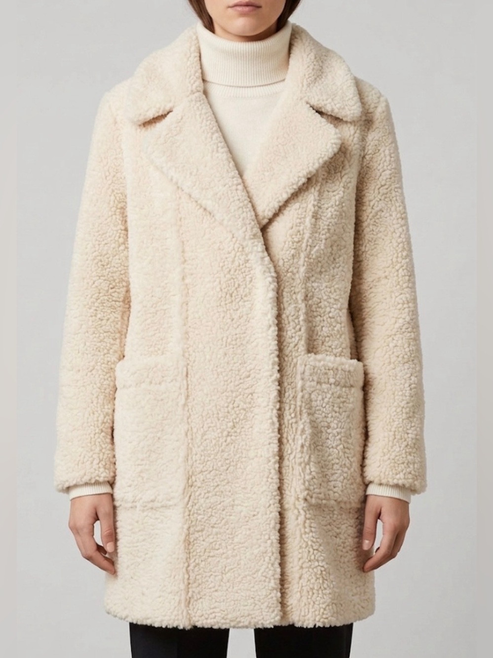Kenneth Cole Fuzzy Teddybear Coat
